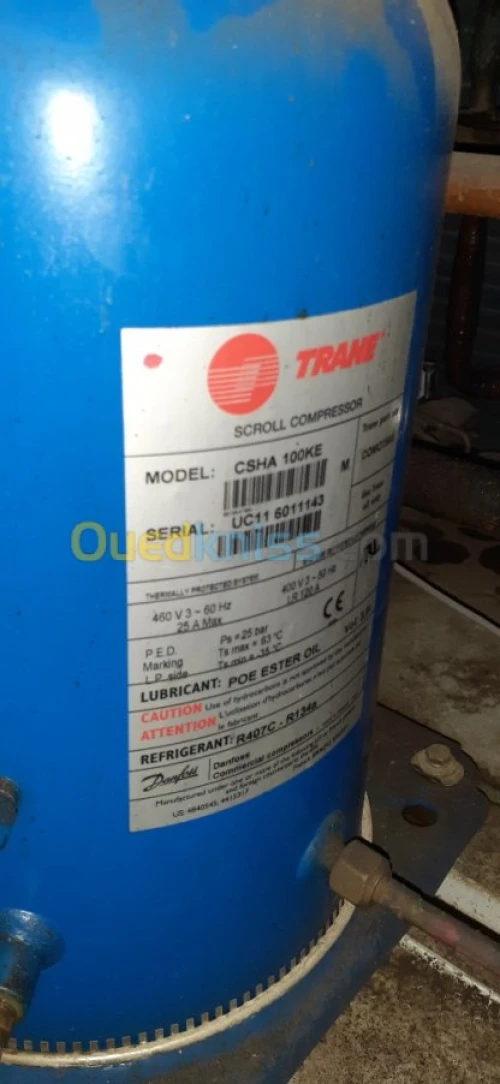 Trane,Carrier,Ciat, cliref, reparation refroidisseur, 