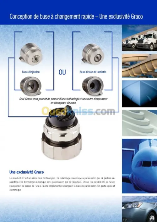 Vente et Exportation directe pour compte équipements GRACO divers(Neuf et Occasion)