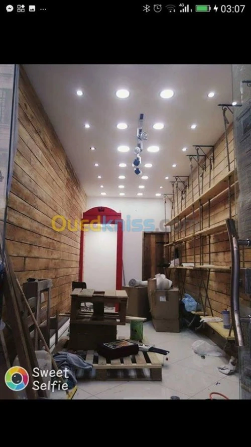 Pose de parquet et palco