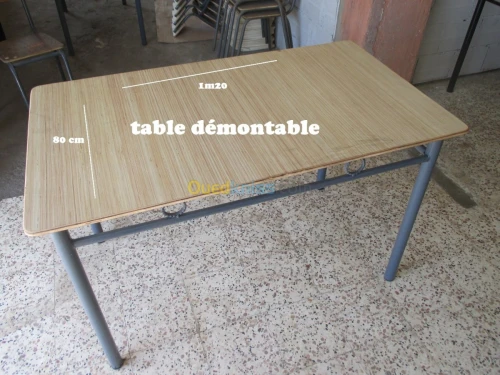 fabrication de chaise et table scolair