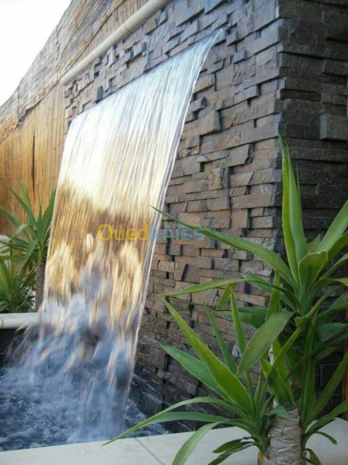 Amenagement fontaine,cascade,Lam d'eau