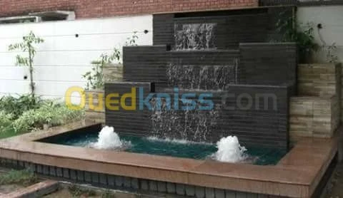 Amenagement fontaine,cascade,Lam d'eau