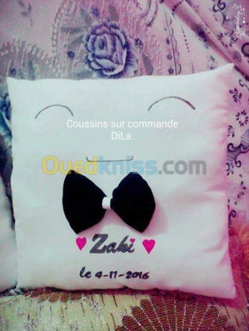 Coussins sur commande 