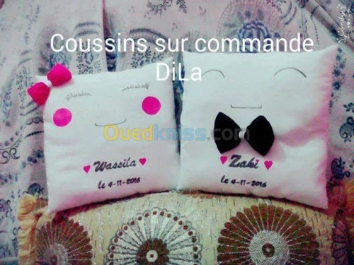 Coussins sur commande 