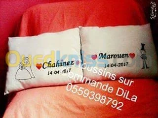 Coussins sur commande 