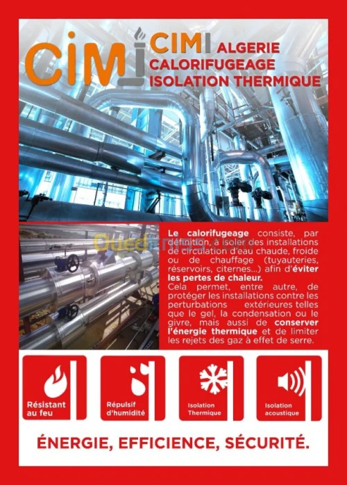 Calorifugeage - Isolation thermique 