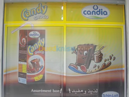 habillage vitrine publicitaire 