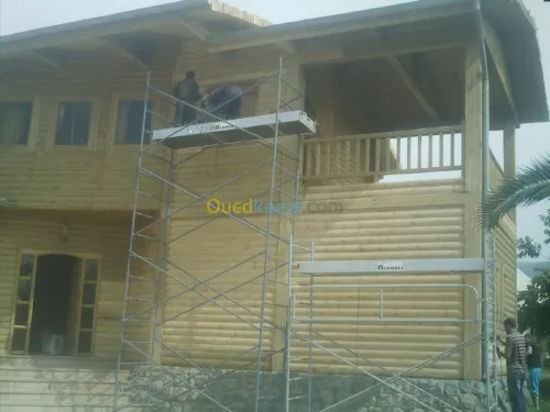 fabrication de chalets en bois