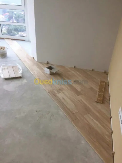 pose de faux parquet
