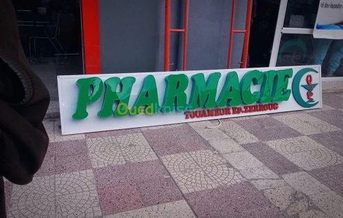 enseigne, pub, led, panneaux