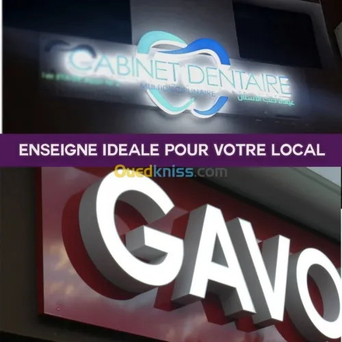 enseigne, pub, led, panneaux