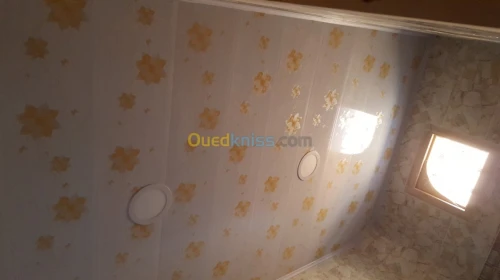 montage  faux plafon, mdf, pvc  