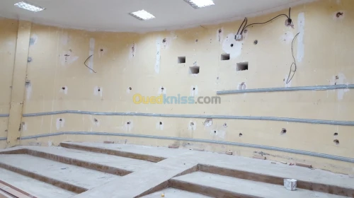 montage  faux plafon, mdf, pvc  