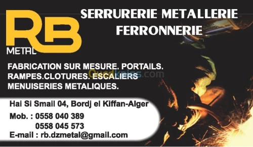 Toute travaux de Sérurier ,fer forgé.