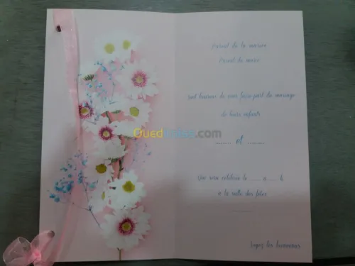 CARTE D'INVITATIONS 