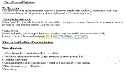 Etudes  et Réalisations en Electricité