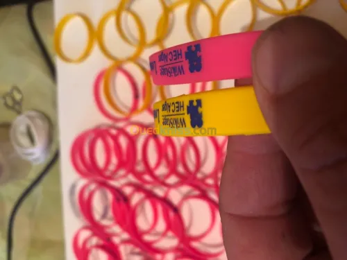 Bracelet silicone et port clé. 3D & 2d