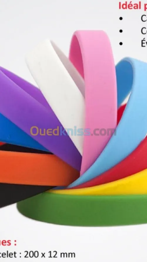 Bracelet silicone et port clé. 3D & 2d