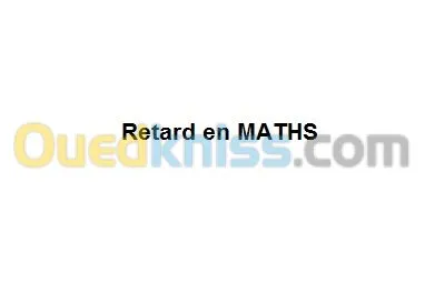 Retard en maths 