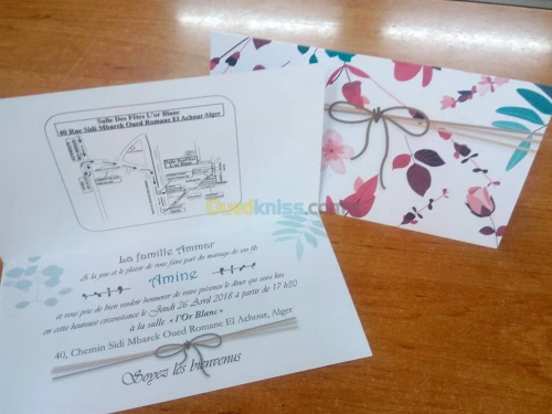 carte invitation mariage
