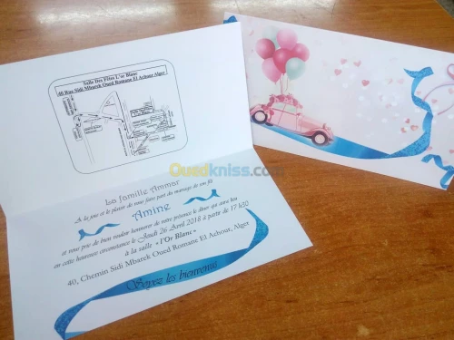carte invitation mariage