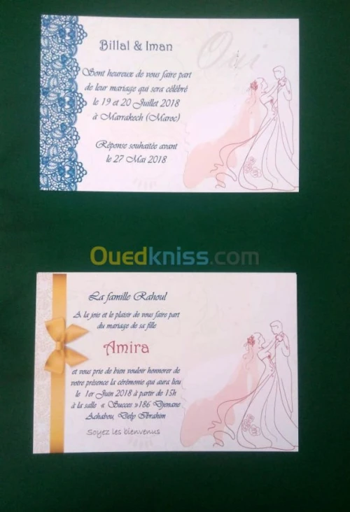 carte invitation mariage