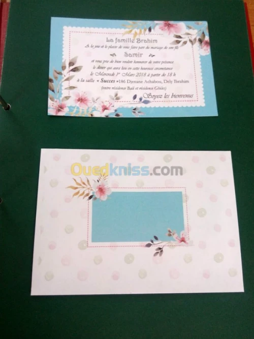 carte invitation mariage
