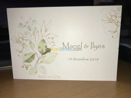 carte invitation mariage