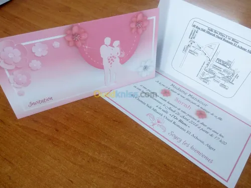 carte invitation mariage