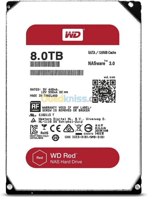 Disque Dur Interne WD 8T-RED