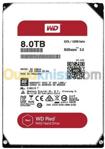 Disque Dur Interne WD 8T-RED