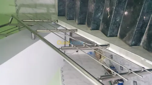 Rramp d'escalier en inox  Garde Corp 