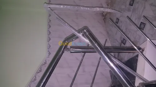 Rramp d'escalier en inox  Garde Corp 