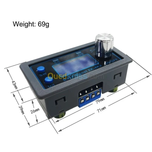 Arduino - alimentation réglable ZK-4KX 0.5-30V 