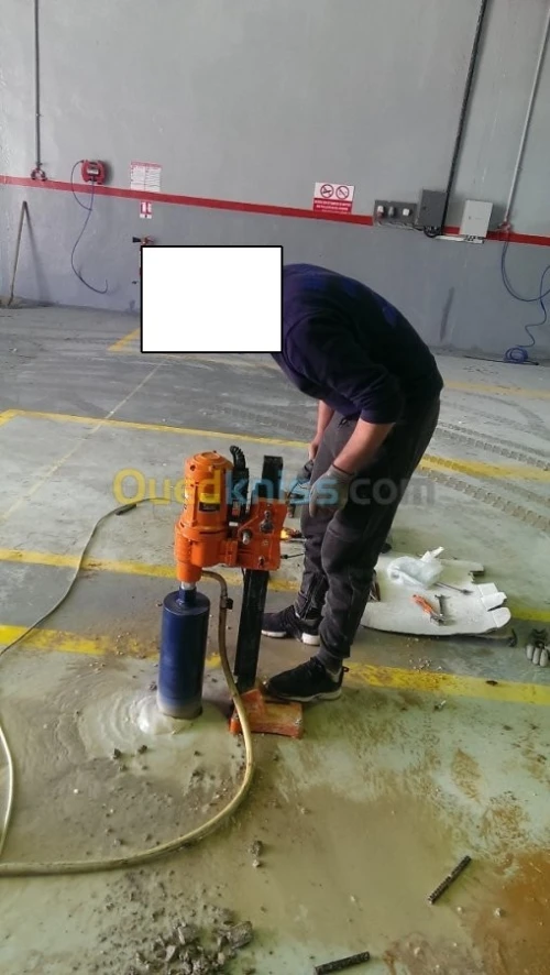 Carotage sur béton 