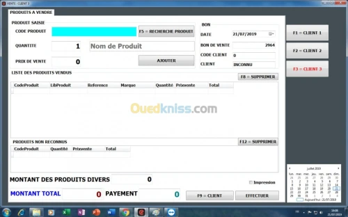 Logiciel Comptoir Facile commercial