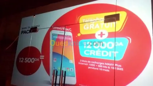 service de projection sur vitrine 