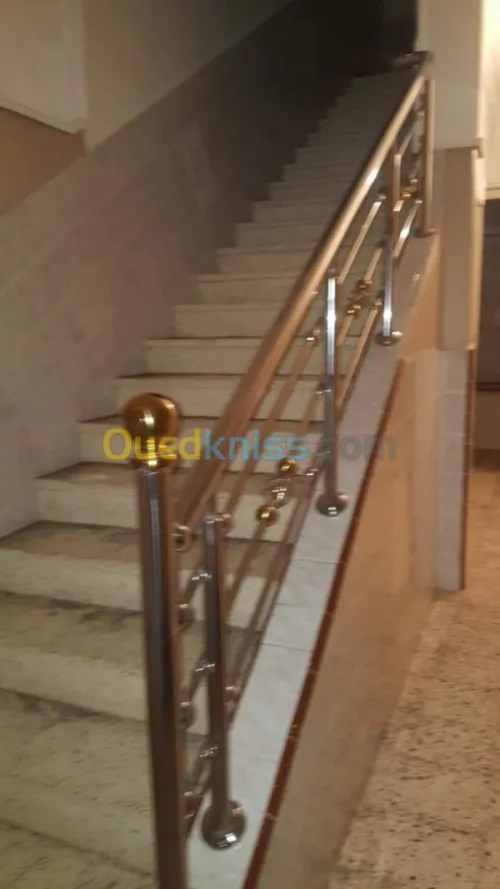 rampe escalier en inox