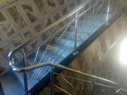 rampe escalier en inox