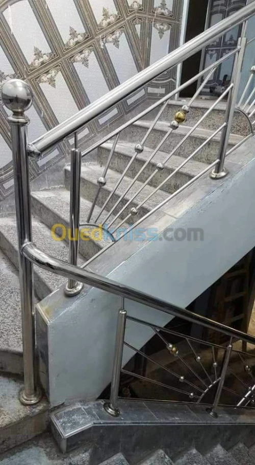 rampe escalier en inox