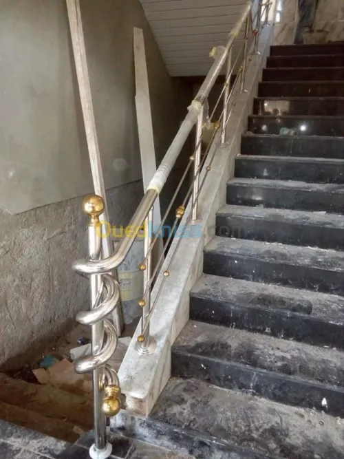 rampe escalier en inox