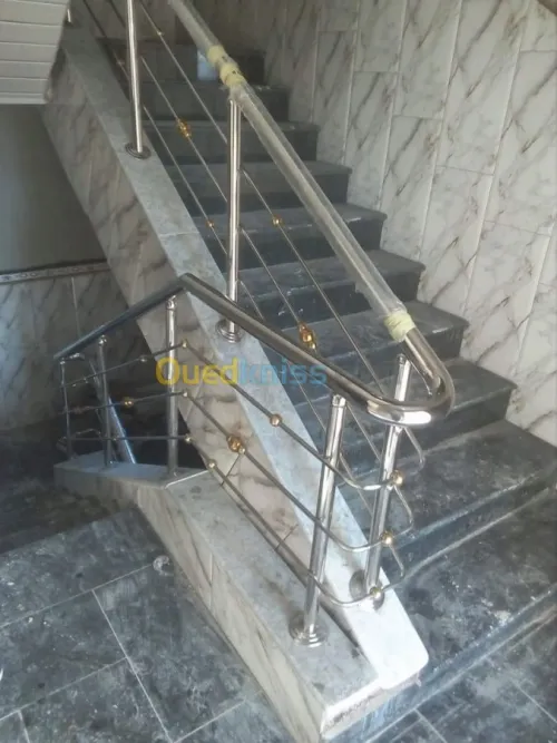 rampe escalier en inox