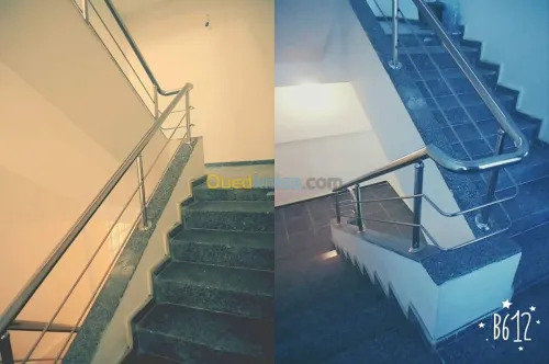 rampe escalier en inox