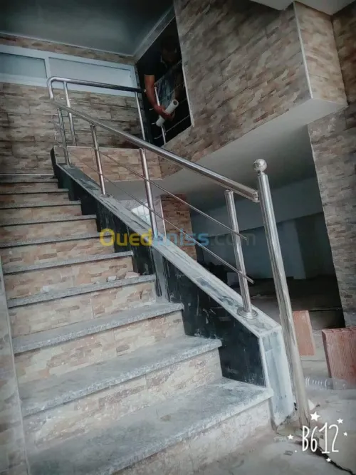 rampe escalier en inox