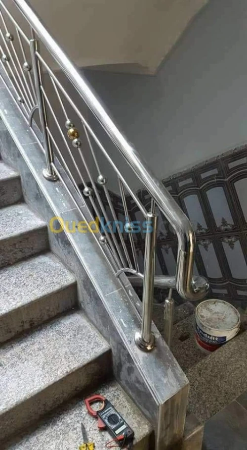 rampe escalier en inox