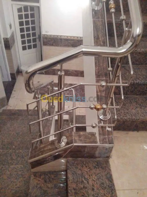 rampe escalier en inox