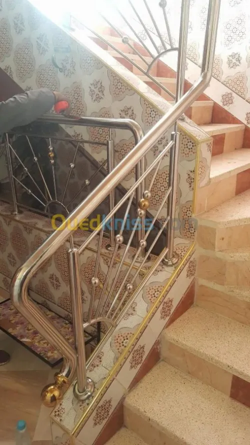 rampe escalier en inox