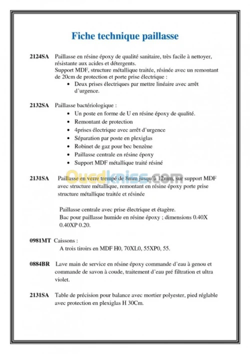 Réalisation d'article en résine