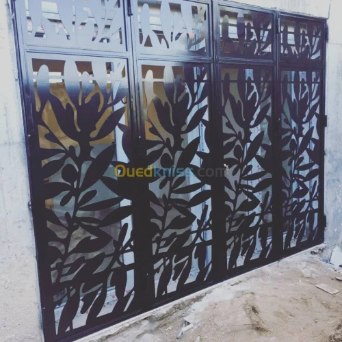 Découpage tôle plasma cnc  قطع الحديد المشرابي ابواب ونوافذ