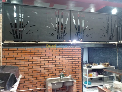 Découpage tôle plasma cnc  قطع الحديد المشرابي ابواب ونوافذ